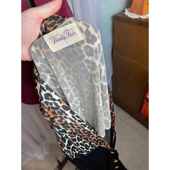 Vanity fair purple label leopard print dressing gown 1960s - Picture 9 of 10